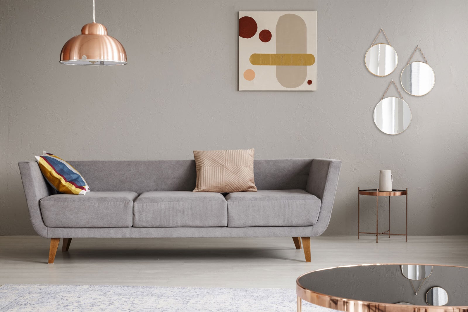 Wandspiegel-Set GLORIA 3-teilig goldfarbig