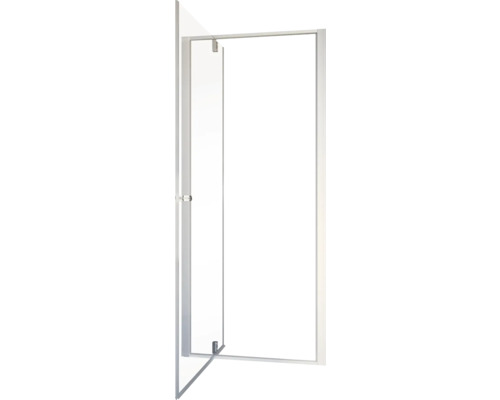 Douchedeur in nis met draaideur SCHULTE Trend 2.0 80 cm profiel aluminium helder glas omkeerbaar