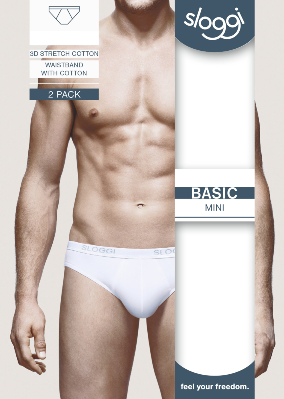 Sloggi Men Basic Mini Slip 2 Pack Wit 6 1 stuk