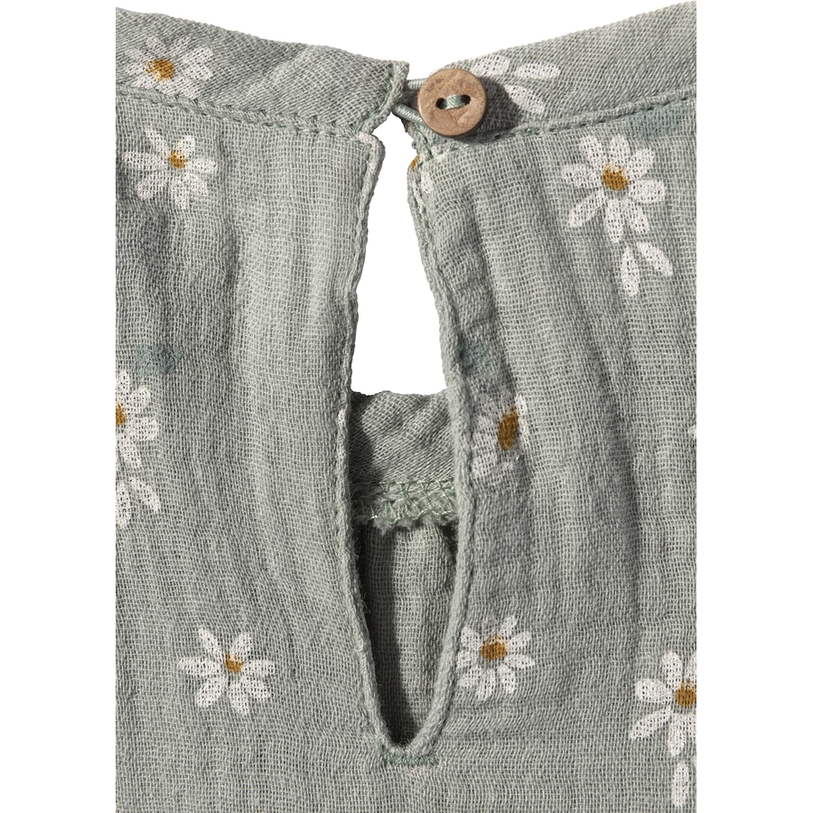 Sterntaler Babykleid Blümchen steingrün
