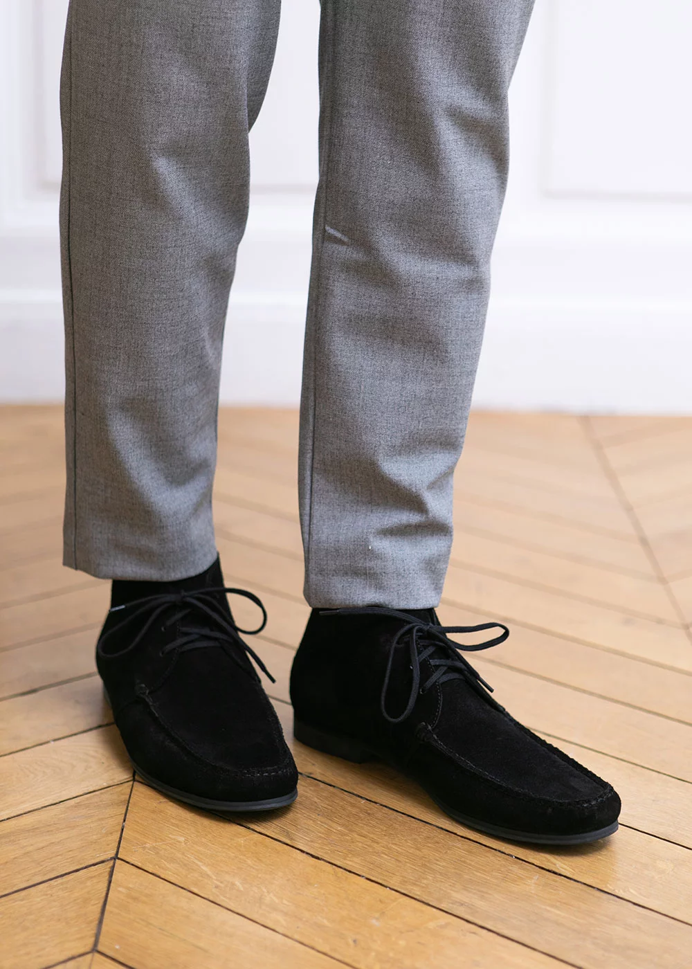 R CHUKKA II VELOURS NOIR
