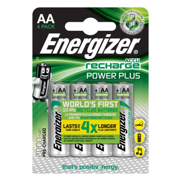 Energizer Pilhas Recarregáveis AA HR06 2000mHa 4 Un.