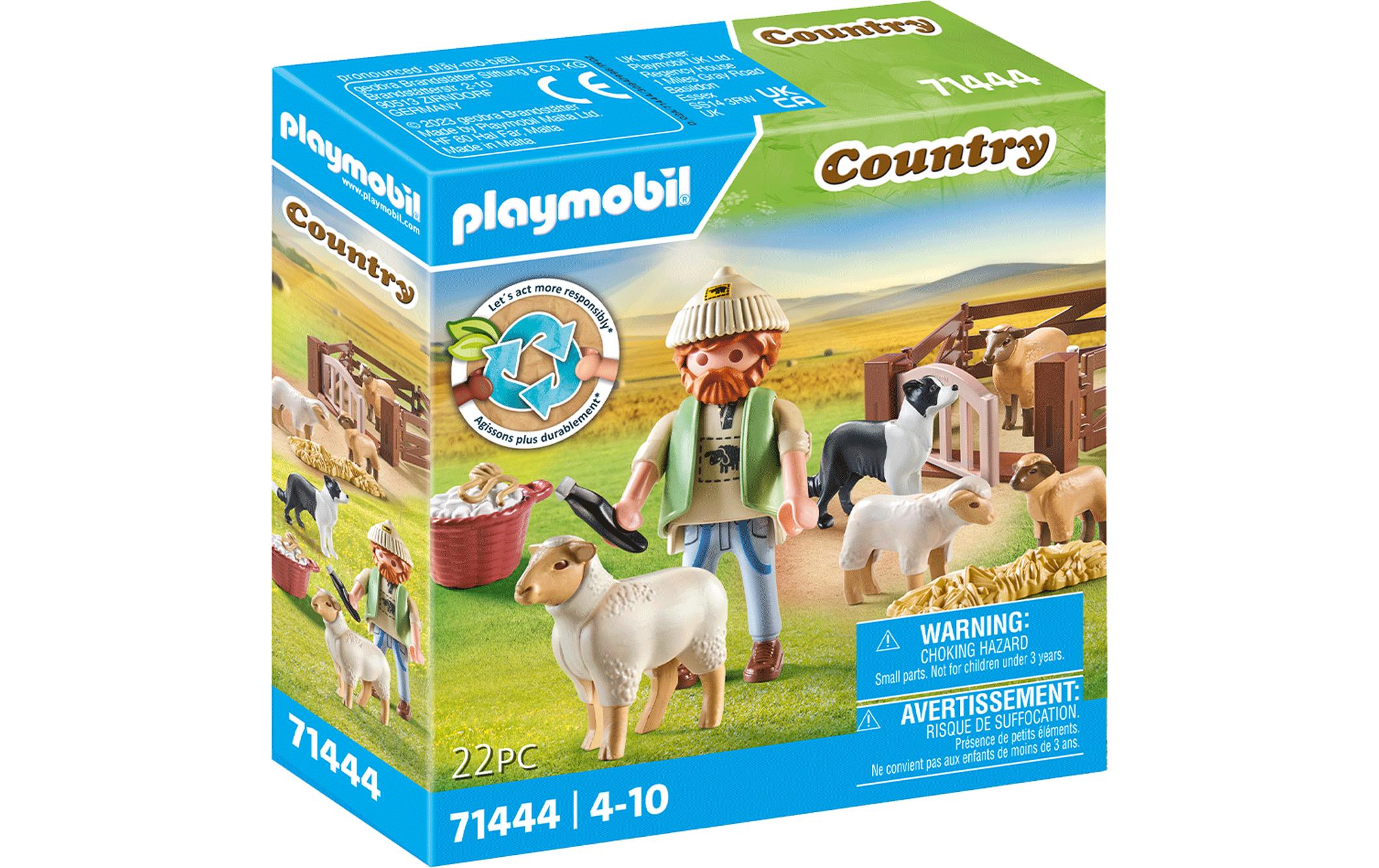 Country Junger Schäfer mit Schafen 71444Spielset für kreatives Rollenspiel