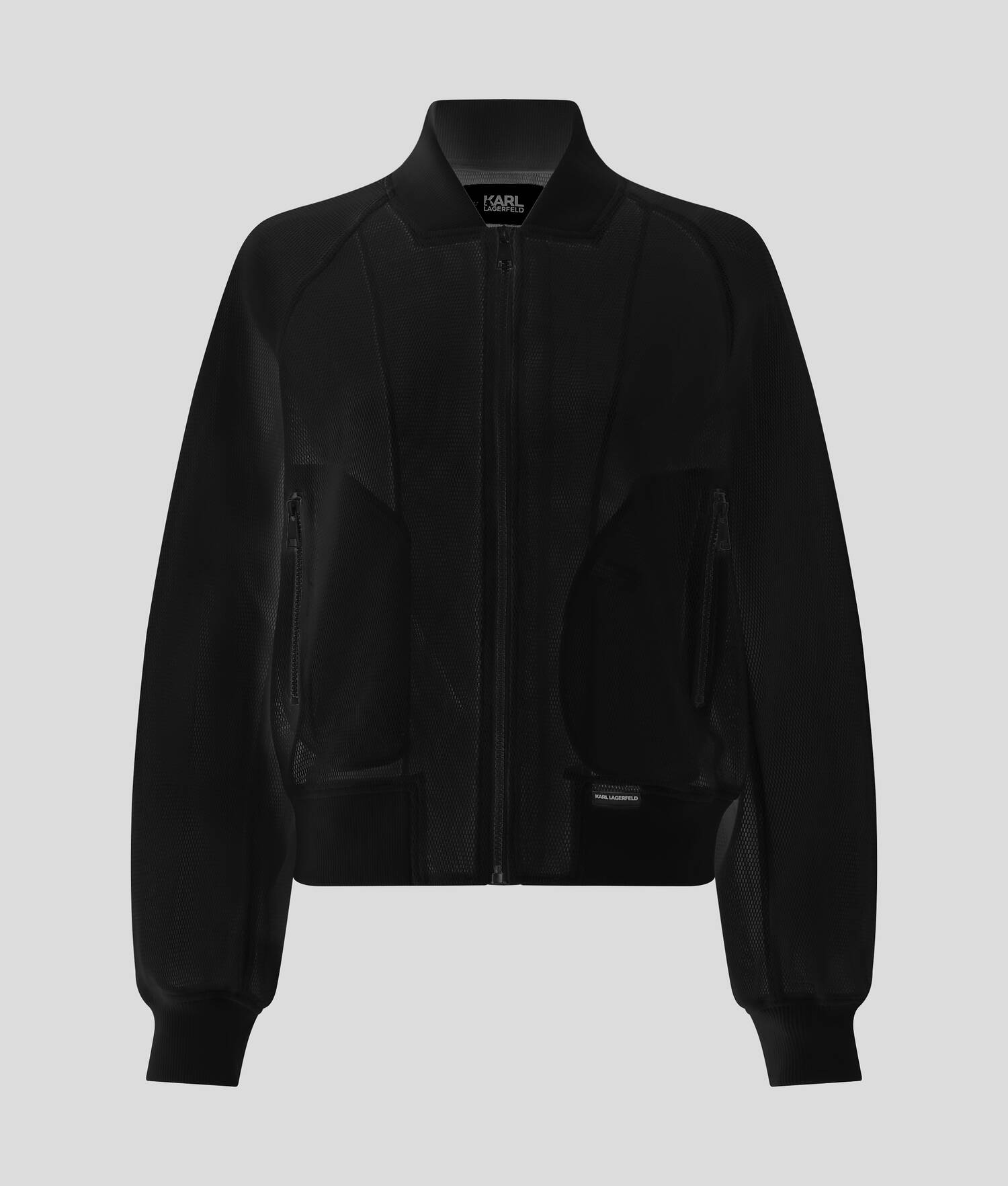 BLOUSON BOMBARDIER EN TRICOT - Noir