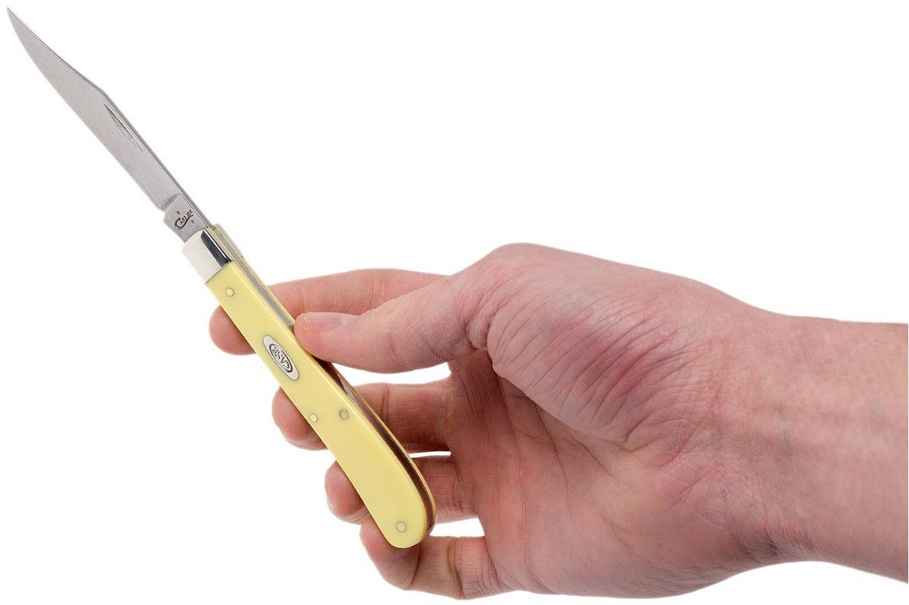 Case Slimline Trapper Yellow Synthetic, 80031, 31048 SS zakmes
