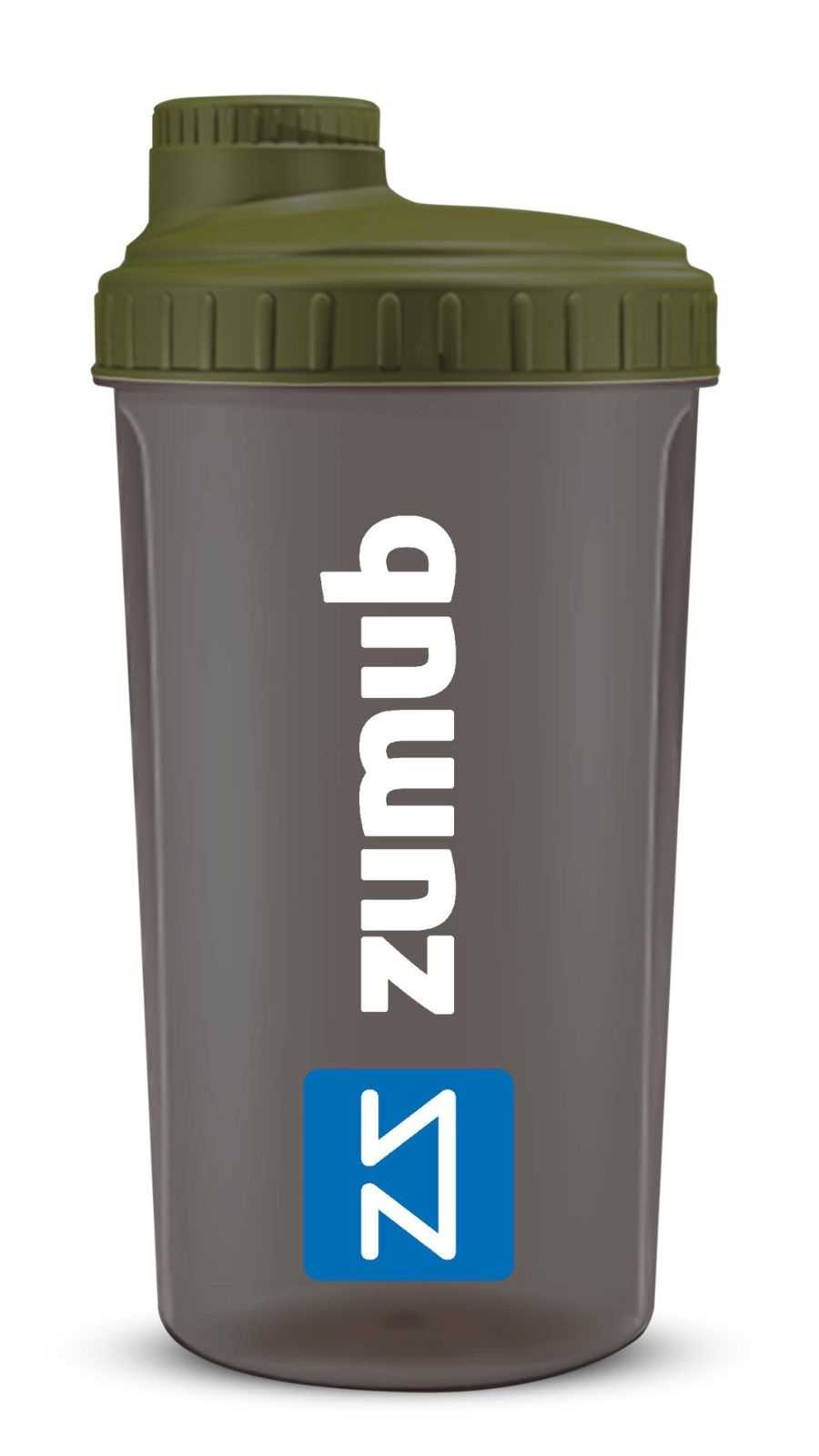 Zumub Shaker Power to Win Opaque Smoke 700 ml Verde Militar e Preto