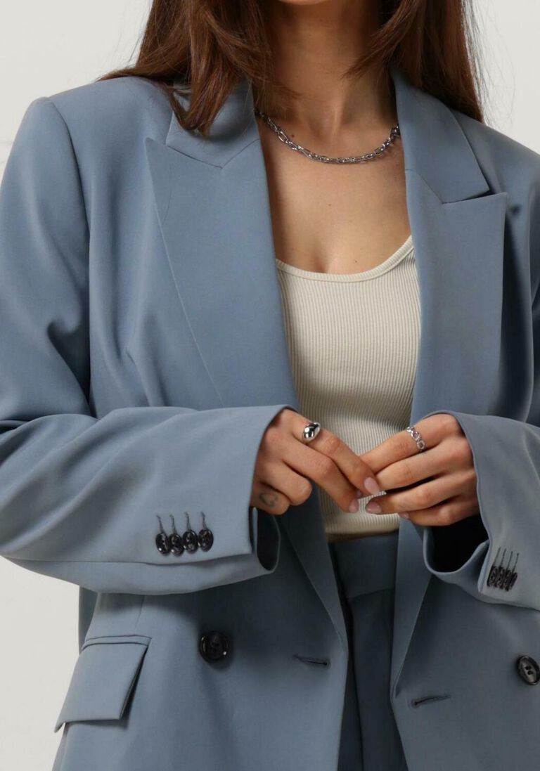 VANILIA blauwe vanilia blazer colbert double clean future