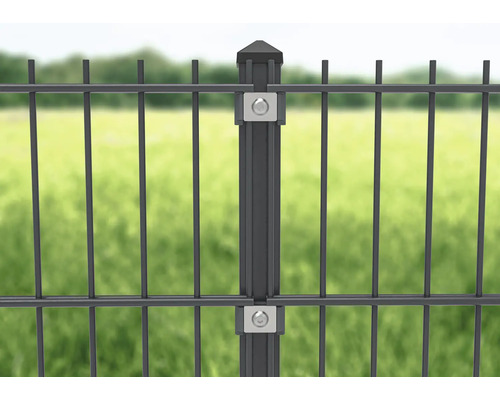 Palen 6 x 4 x 120 cm voor schutting 63 cm hoog RAL 7016 antraciet