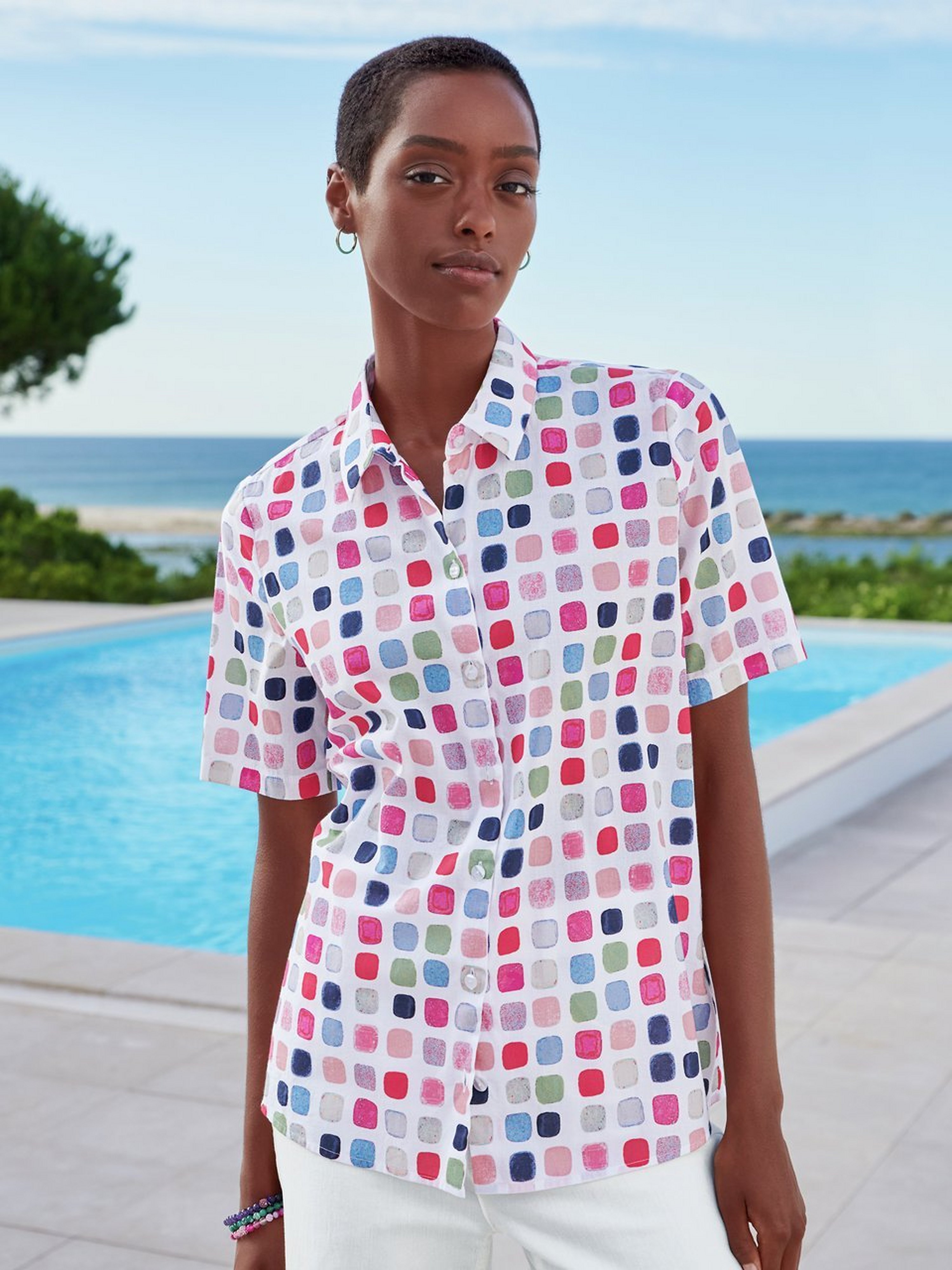 Bluse mit 1/2-Arm