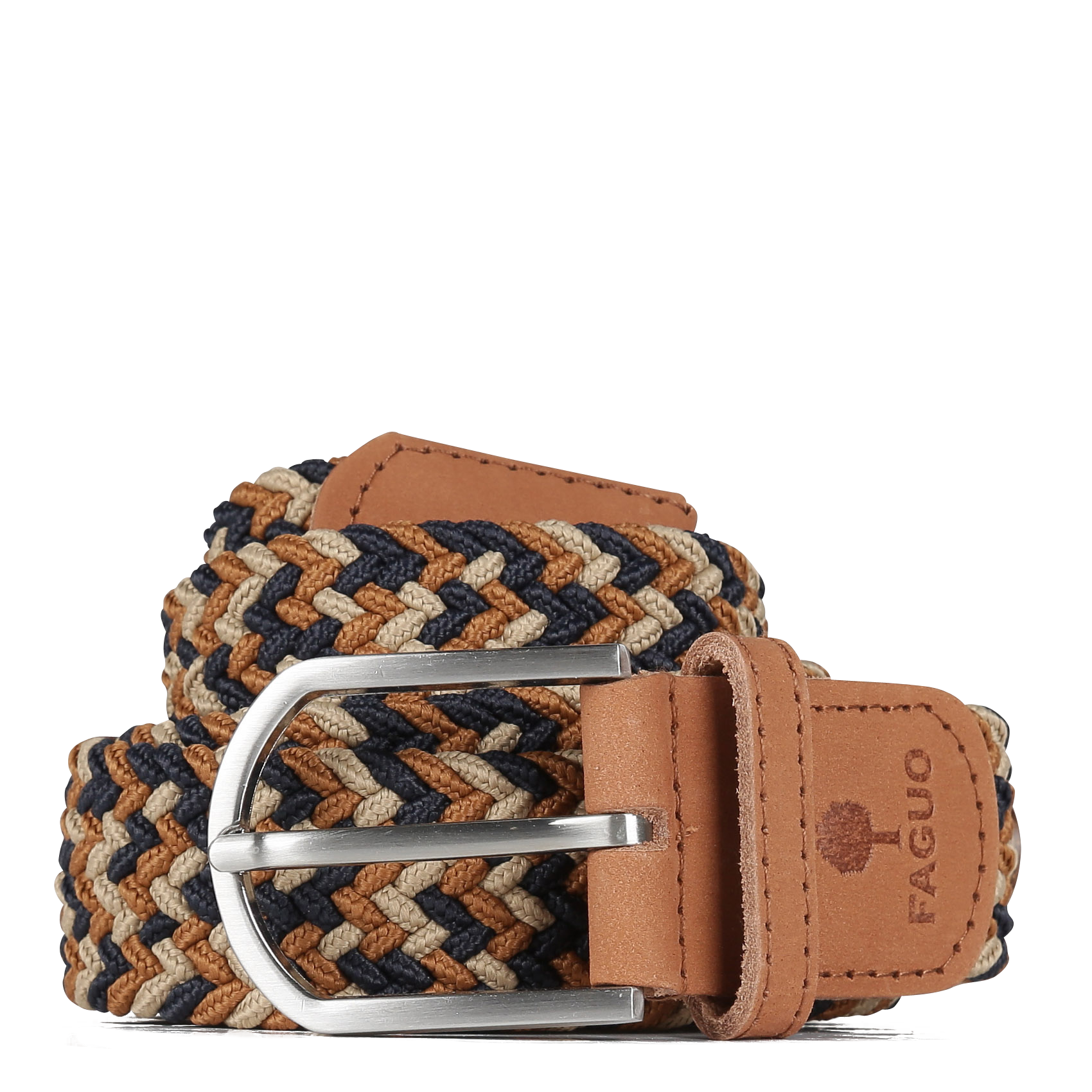 Ceinture tressée en toile | Bleu