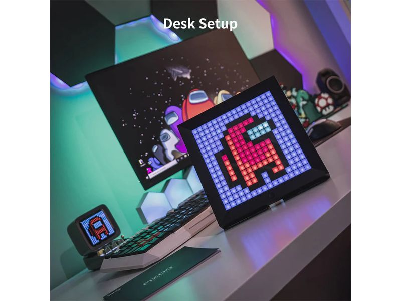 Divoom Pixoo 16 x 16 Pixel Art LED Display Programmierbarer Pixel Art LED-Bildschirm