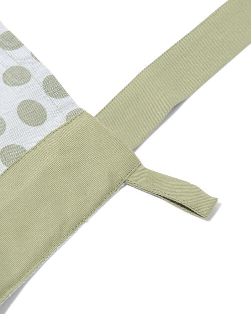 tablier de cuisine à pois chambray coton
