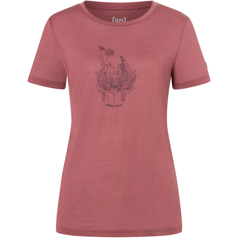 Super.Natural Damen Flowerhands T-Shirt