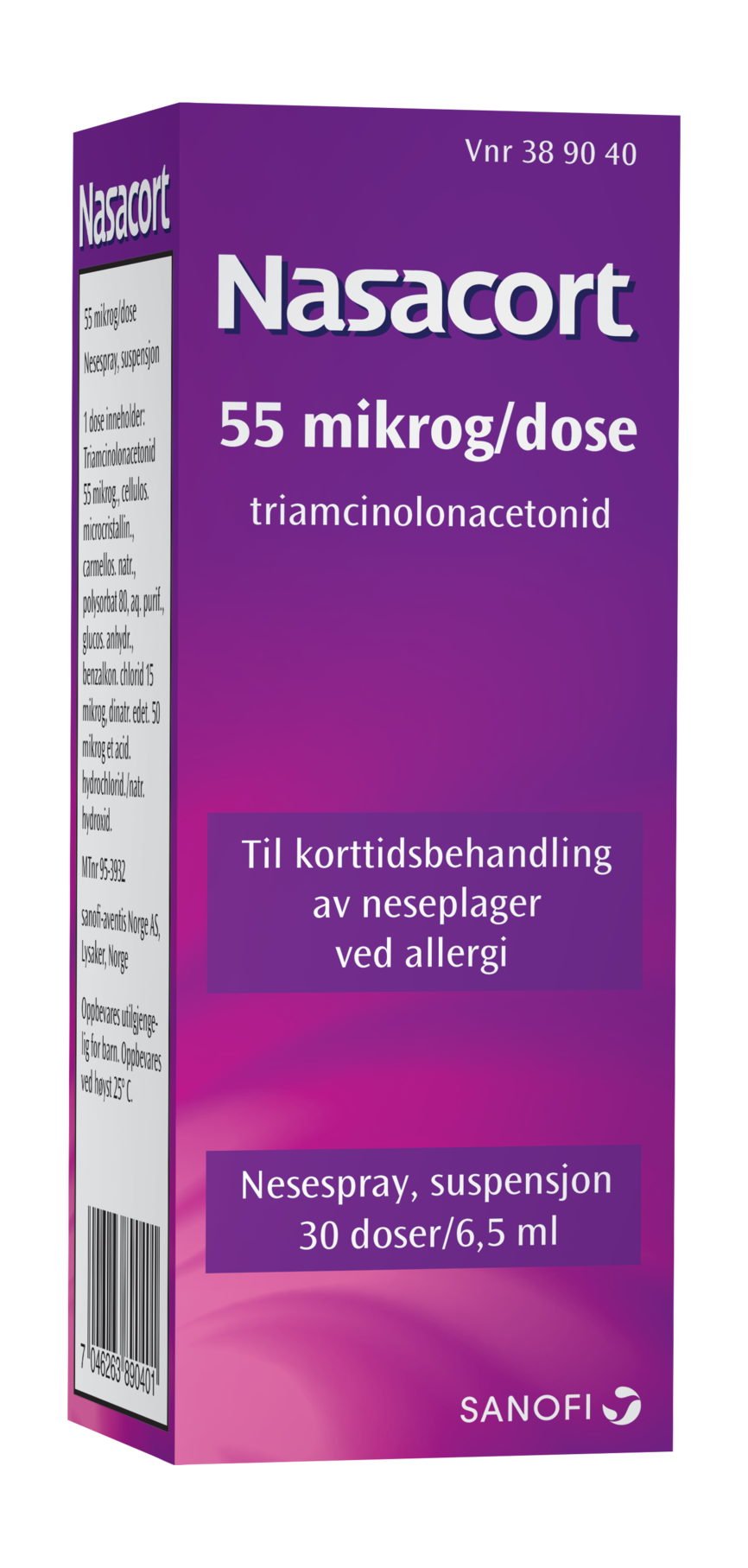 Nasacort Nesespray 55 mikrog/dose