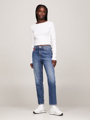 Camiseta cropped de manga comprida com babados