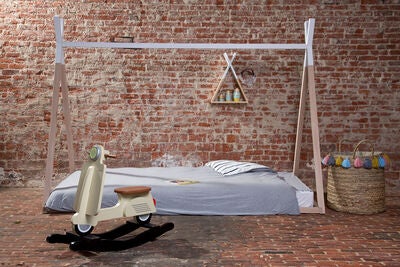 Childhome Seng Tipi 90x200, Hvit&Natur