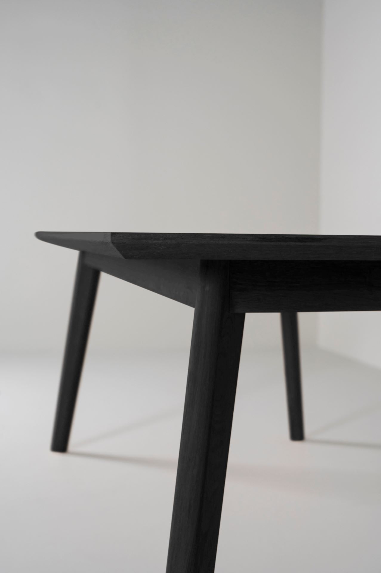 Spisebord svart - 100x200x75 cm
