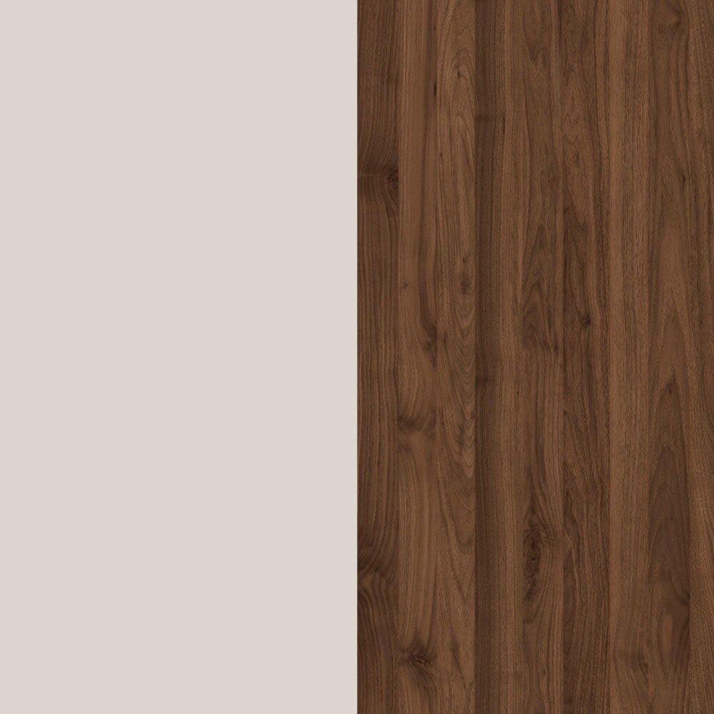 Unterschrank YONKERS 34 x 123 cm Kaschmir/ Nussbaum