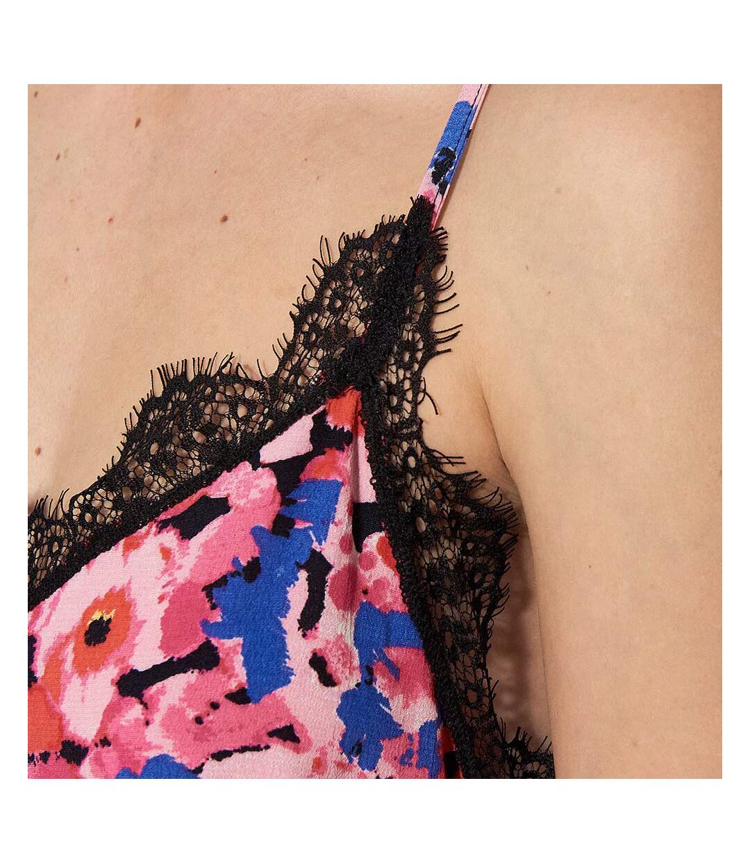 Débardeur Noir/Rose Femme Kaporal Bad