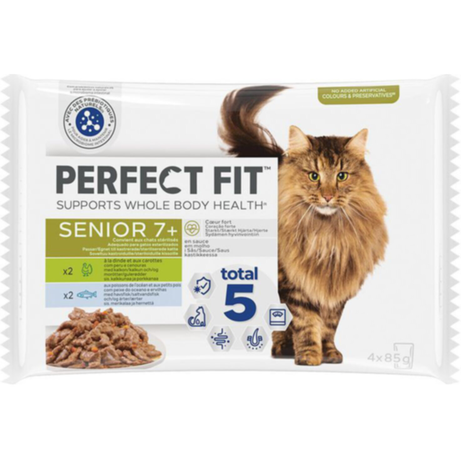 Perfect Fit Senior mit Truthahn & Karotten und Weissfisch & Erbsen