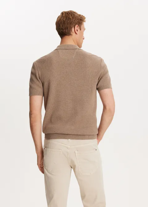 Polo honingraat bruin (BRN.MEL)