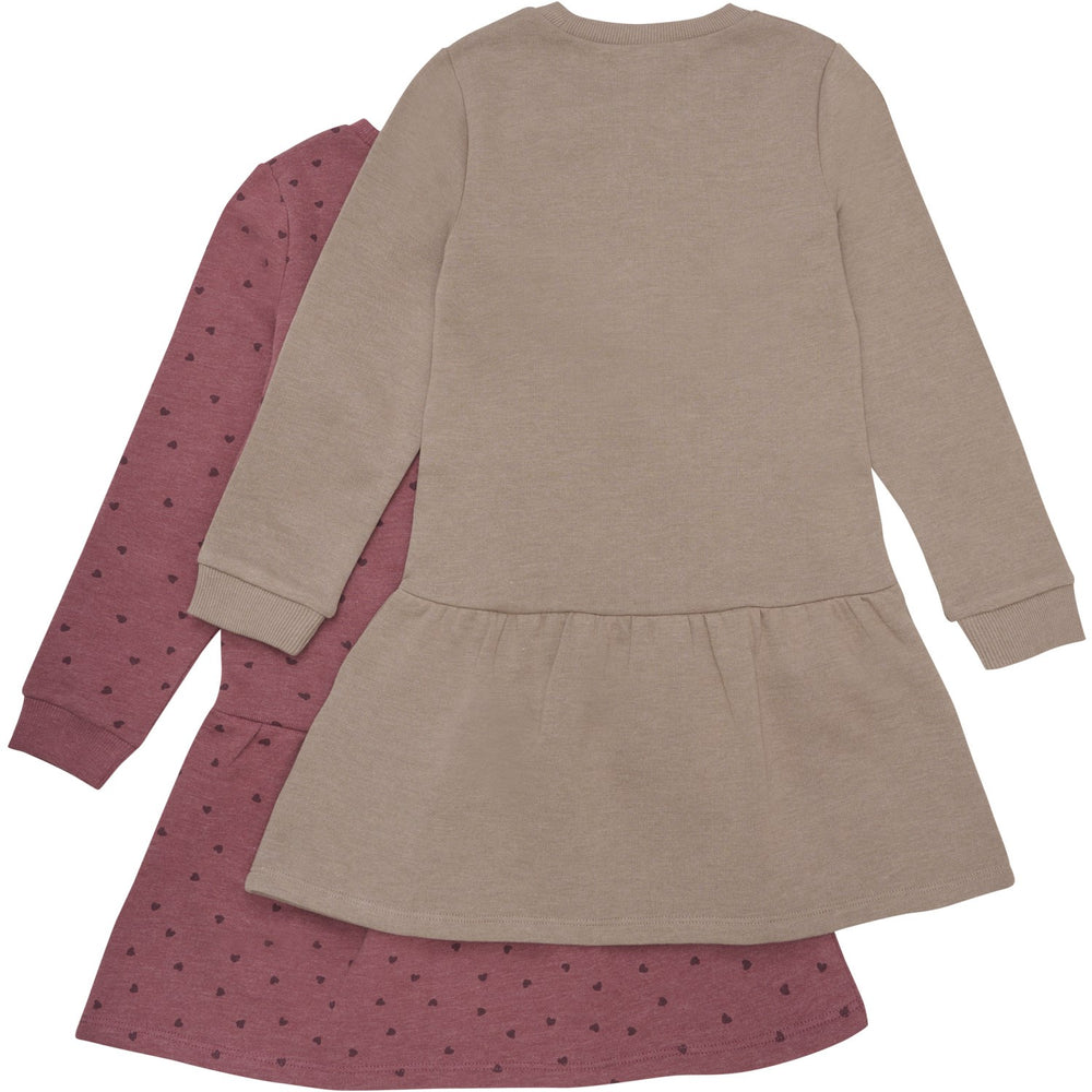Køb Minymo Apple Butter Sweat Kjole 2-pak