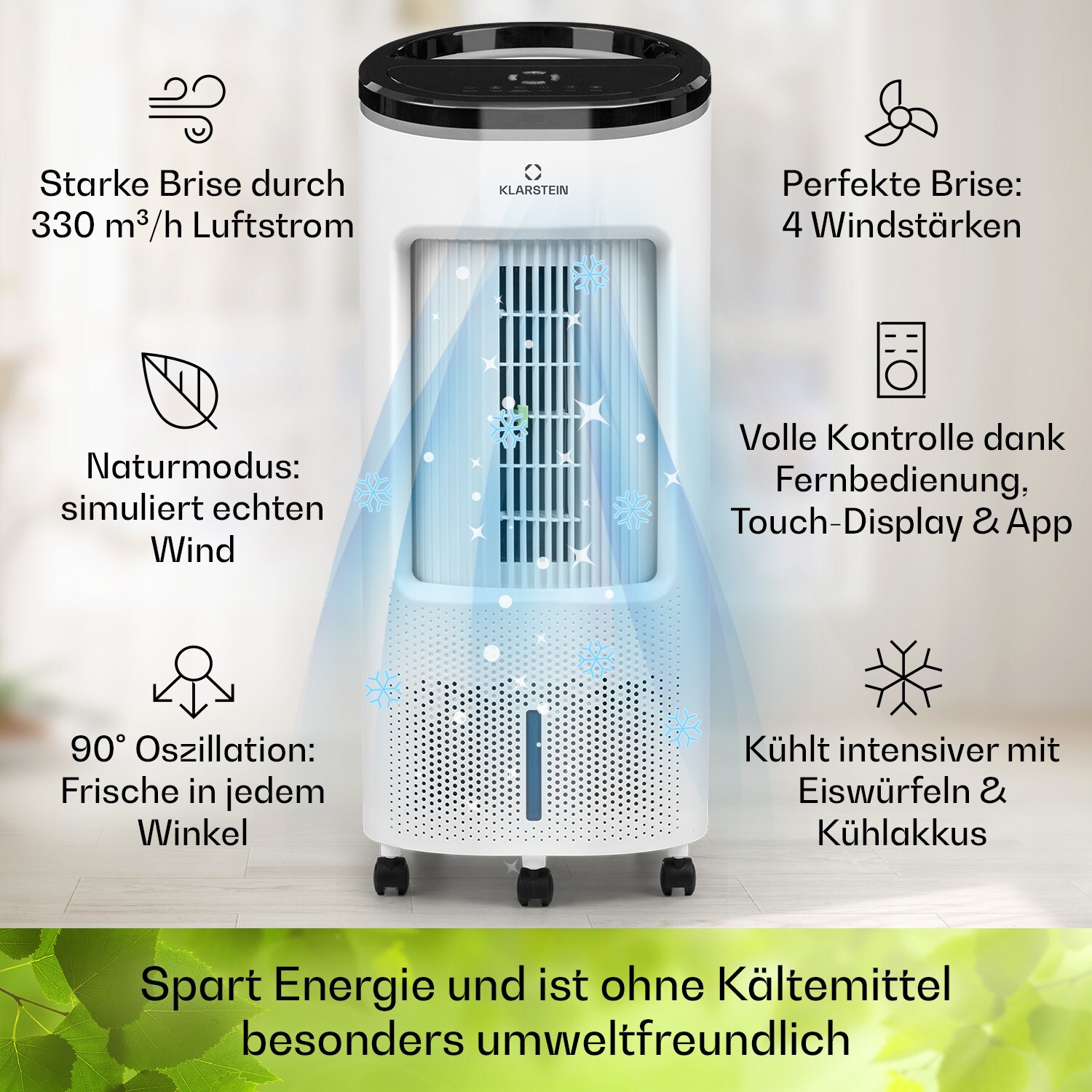 IceWind Plus Smart 4-in-1 Luftkühler Ventilator App-Steuerung
