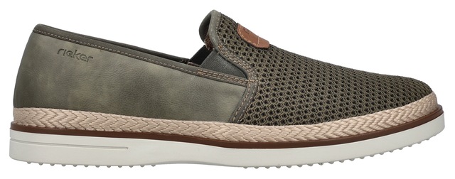 Rieker Slipper  , Espadrilles, Sommerschuh, Schlupfschuh mit gepolsterter Innensohle