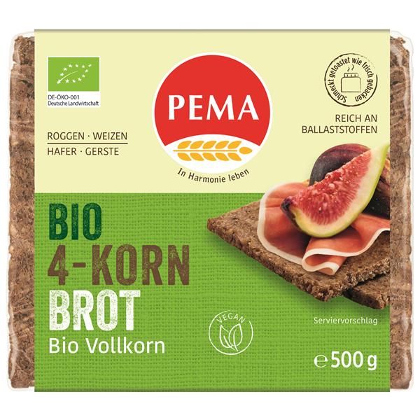 Pão Alemão Integral Com 4 Cereais Bio