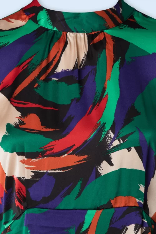 Louche Avion Hoffman midi jurk in multi