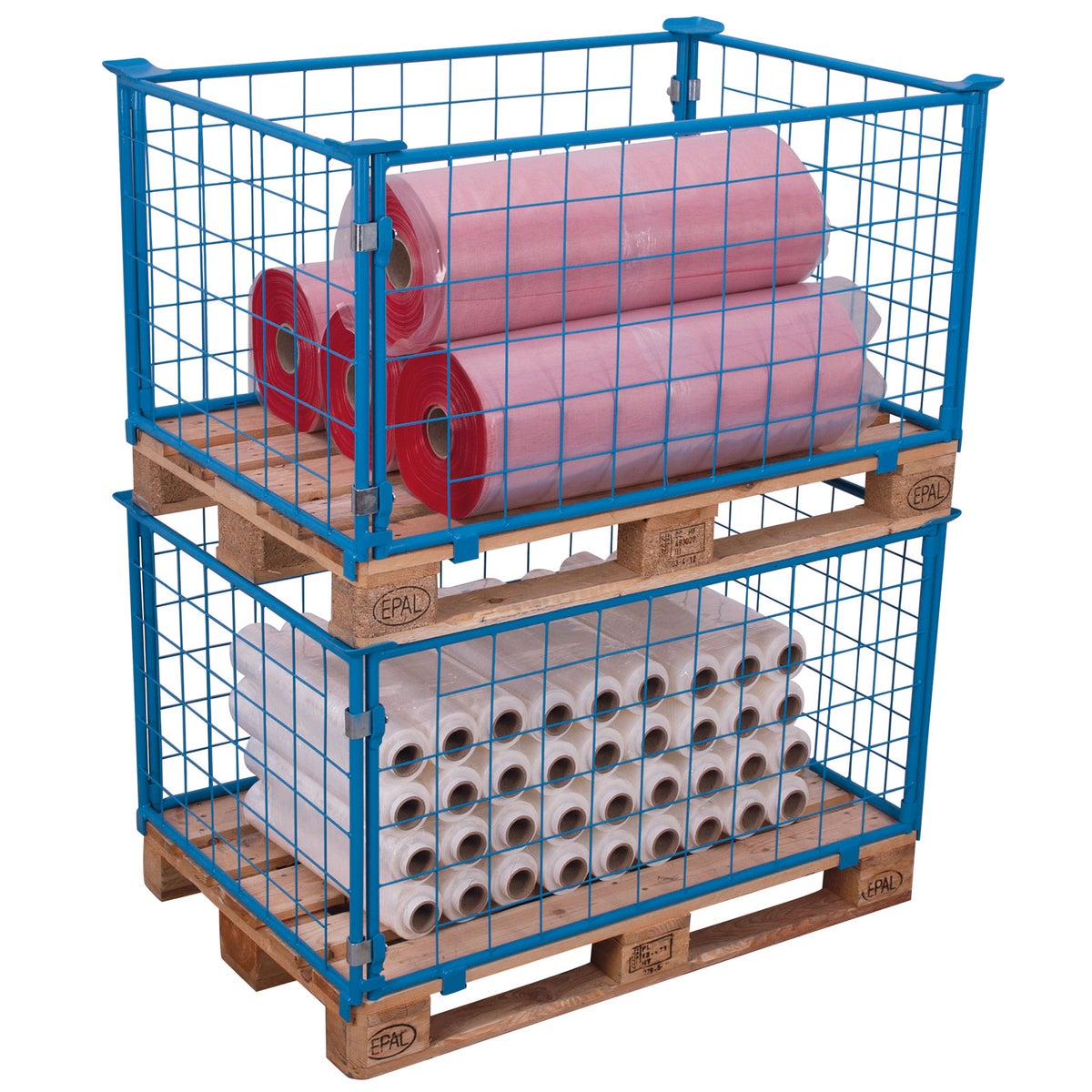 VARIOfit pallet opzetrand type 62 van staal, draagvermogen 1500 kg, afmetingen 1200x1000 mm, bruikbare hoogte 600 mm