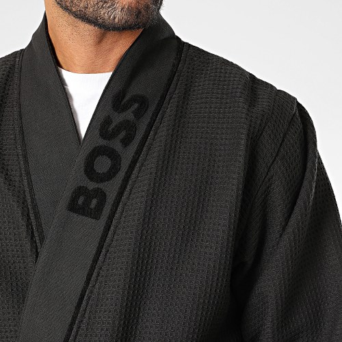 Peignoir Waffle Kimono 50469787 Noir