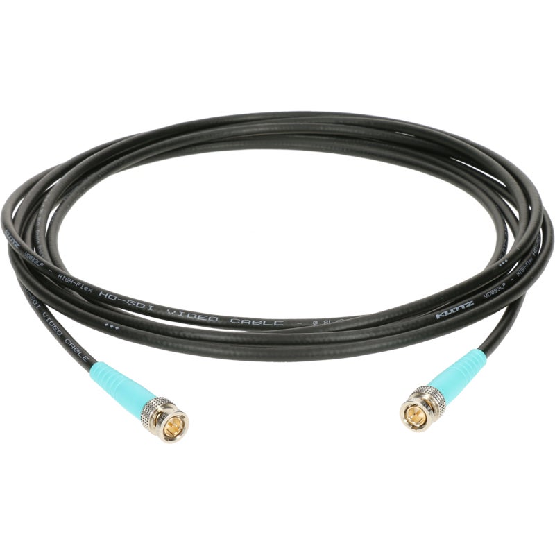 Klotz VU08L videokabel UHD/4K BNCPro - BNCPro D&H turquoise 2 meter