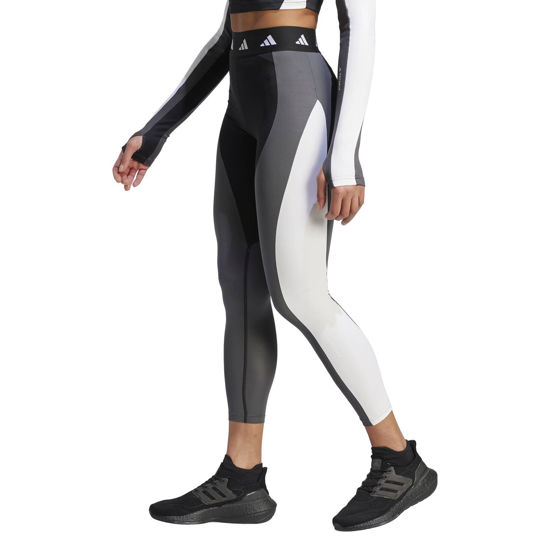 adidas Performance| Damen Fittnestights TECHFIT COLOR BLOCK 7/8 TIGHT