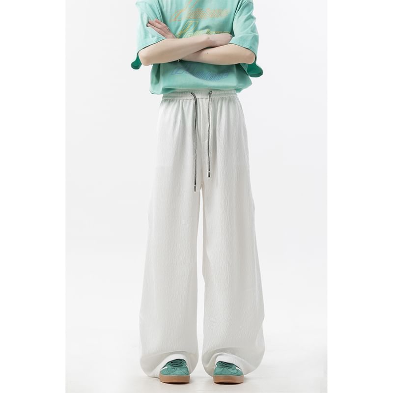 Priam - Hoge taille effen wijde broek