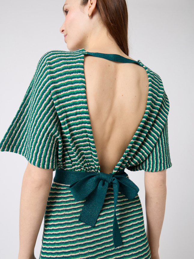 Robe longue en maille