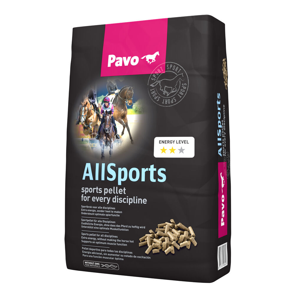 Pavo All Sports  - Sport/ Prestatie - Paardenvoer - 20 Kilogram - Zak