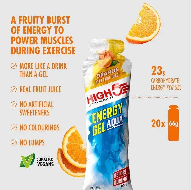 High5 HIGH5 EnergyGel Aqua Appelsin