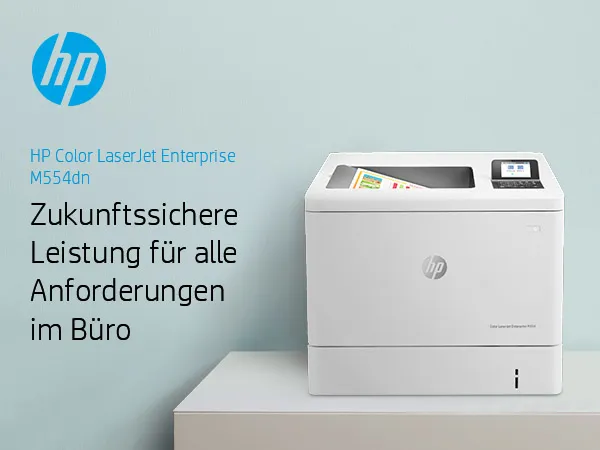 HP LaserJet Enterprise M554dn - Printer - farve - Duplex - laser - A4/Legal - 1200 x 1200 dpi - op til 33 spm (mono) / op til 33 spm (farve) - kapacitet: 650 ark - USB 2.0, Gigabit LAN, USB 2.0 vært