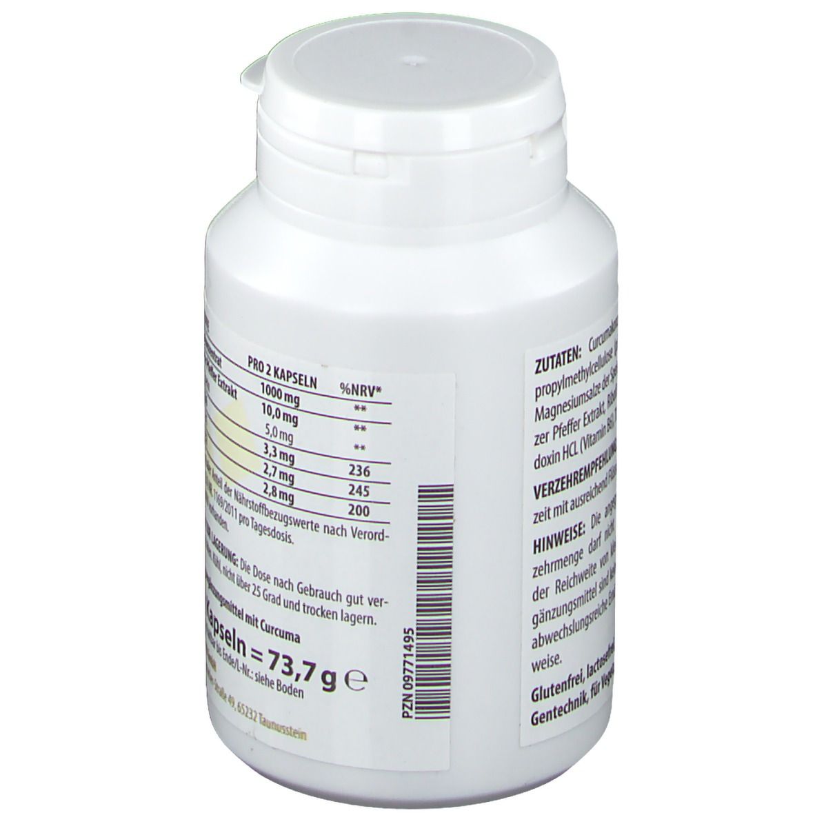 Curcumakonzentrat 500 mg