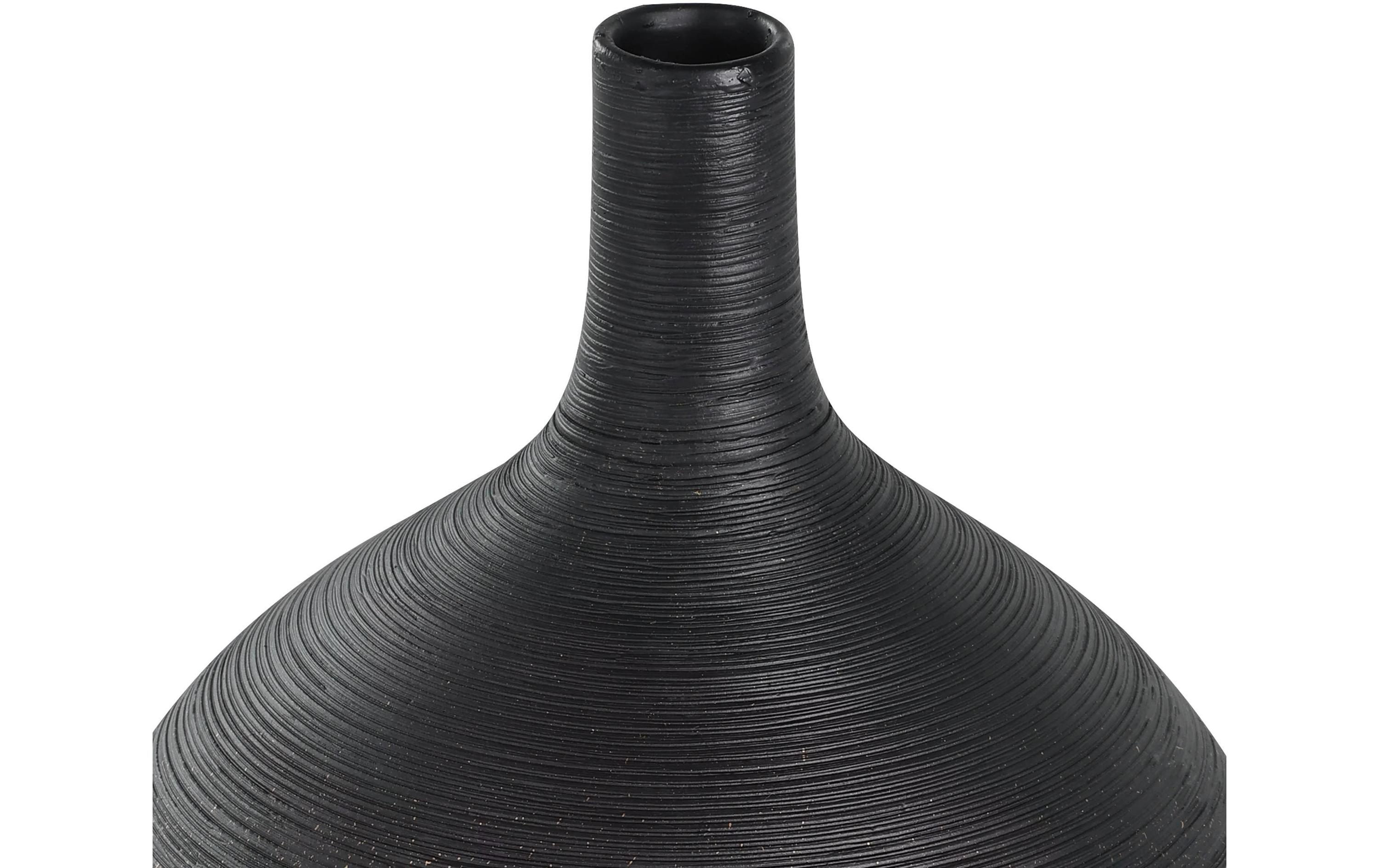 Vase Saryksu 22 cm, Gold/SchwarzBlumenvase
