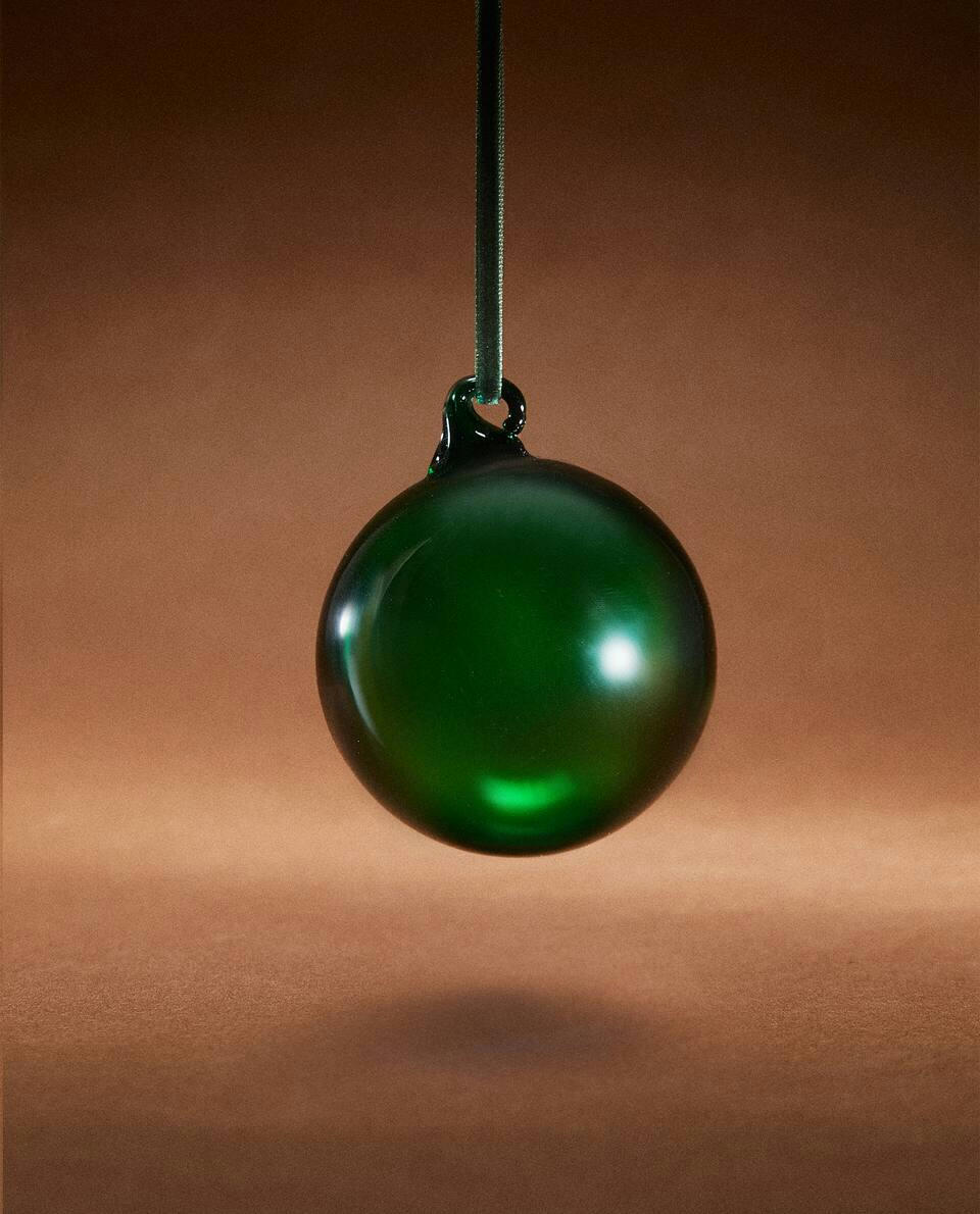 Enfeite de Natal de Vidro Liso