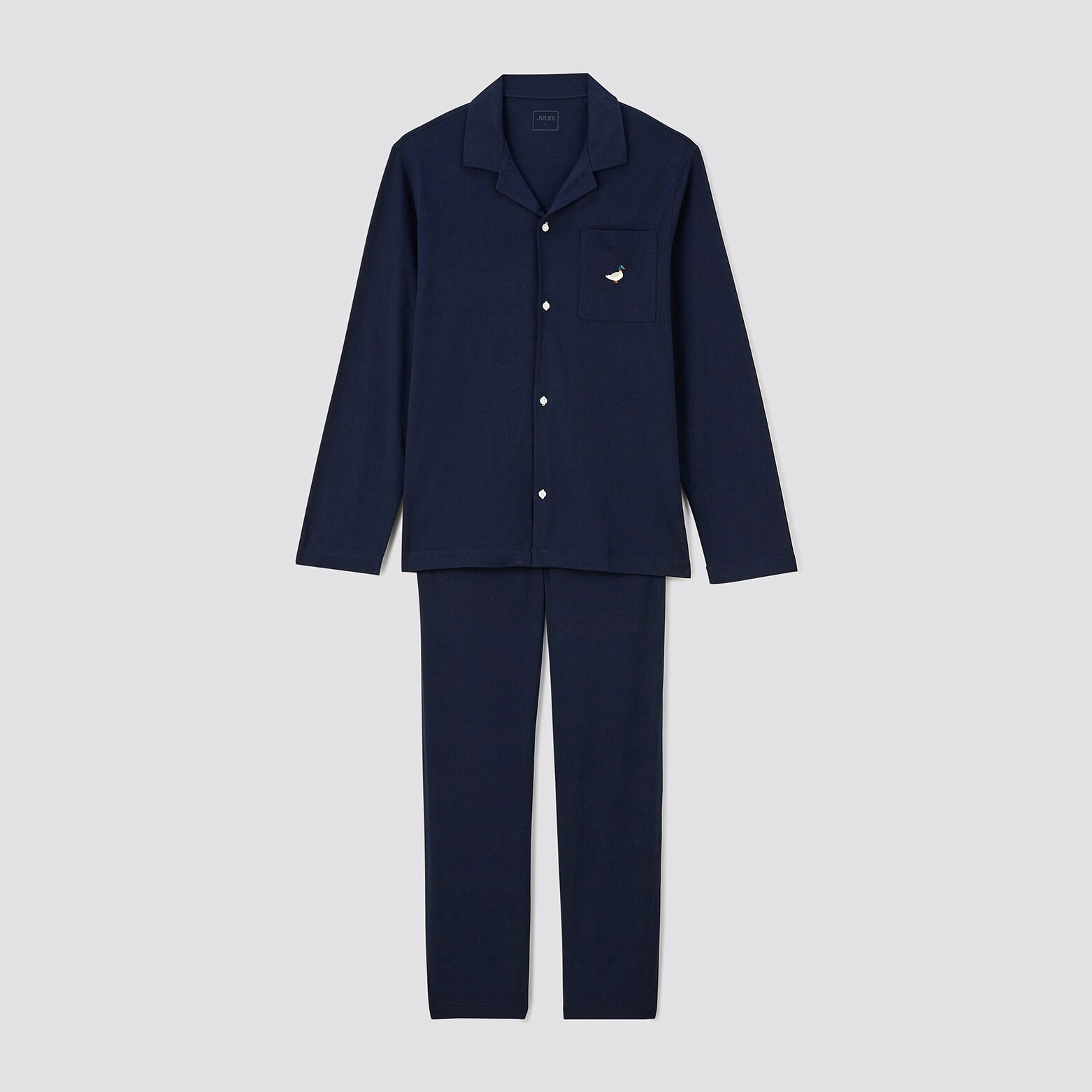 Pyjama chemise et pantalon Bleu foncé
