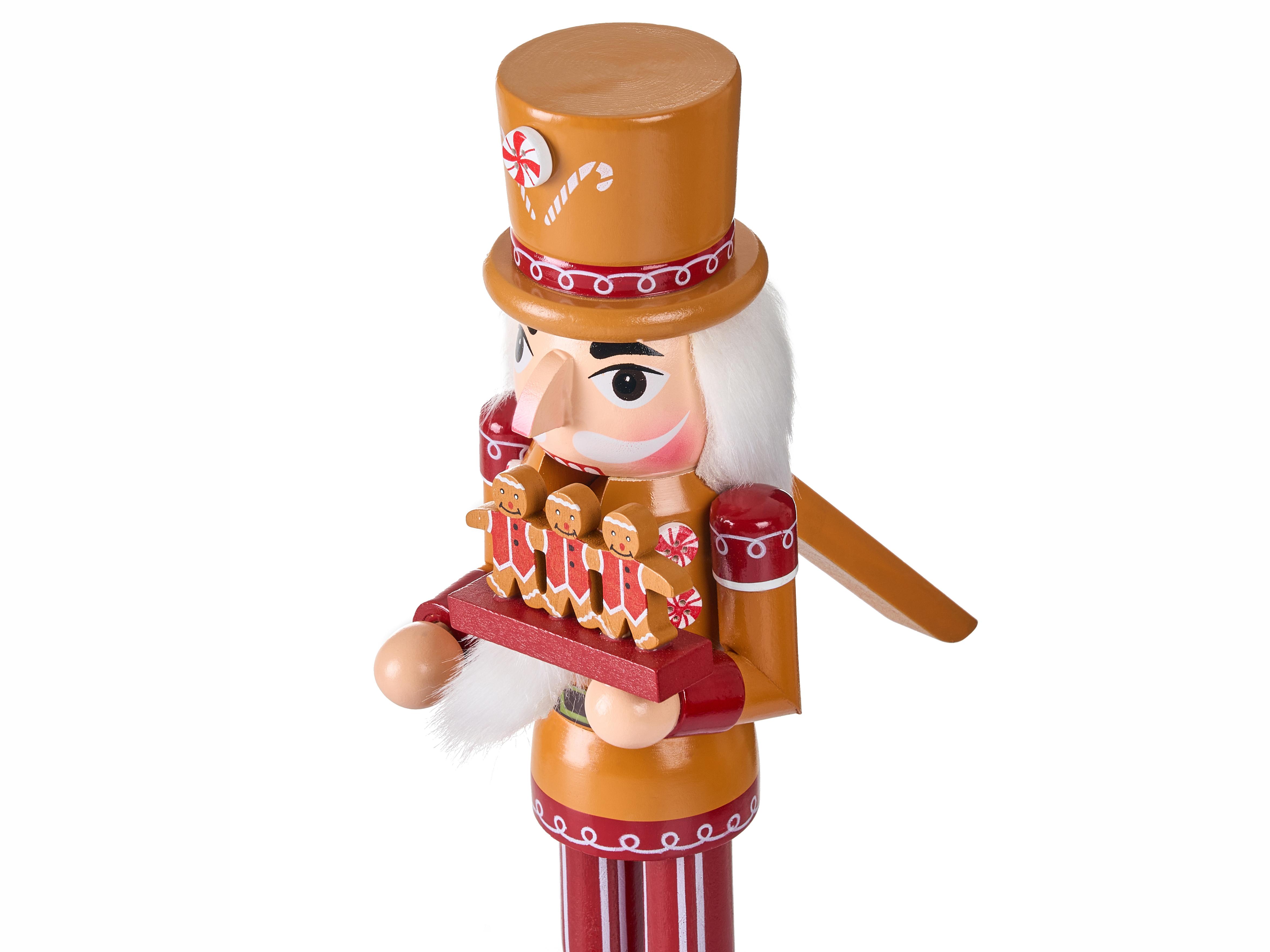 Set van 2 figuren GRANSJON Notenkraker 35 cm Oranje