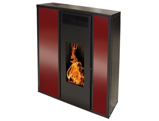 INTERSTOVES - Poêle à granulés Poêle à granules tessa 10kw etanche - bordeaux