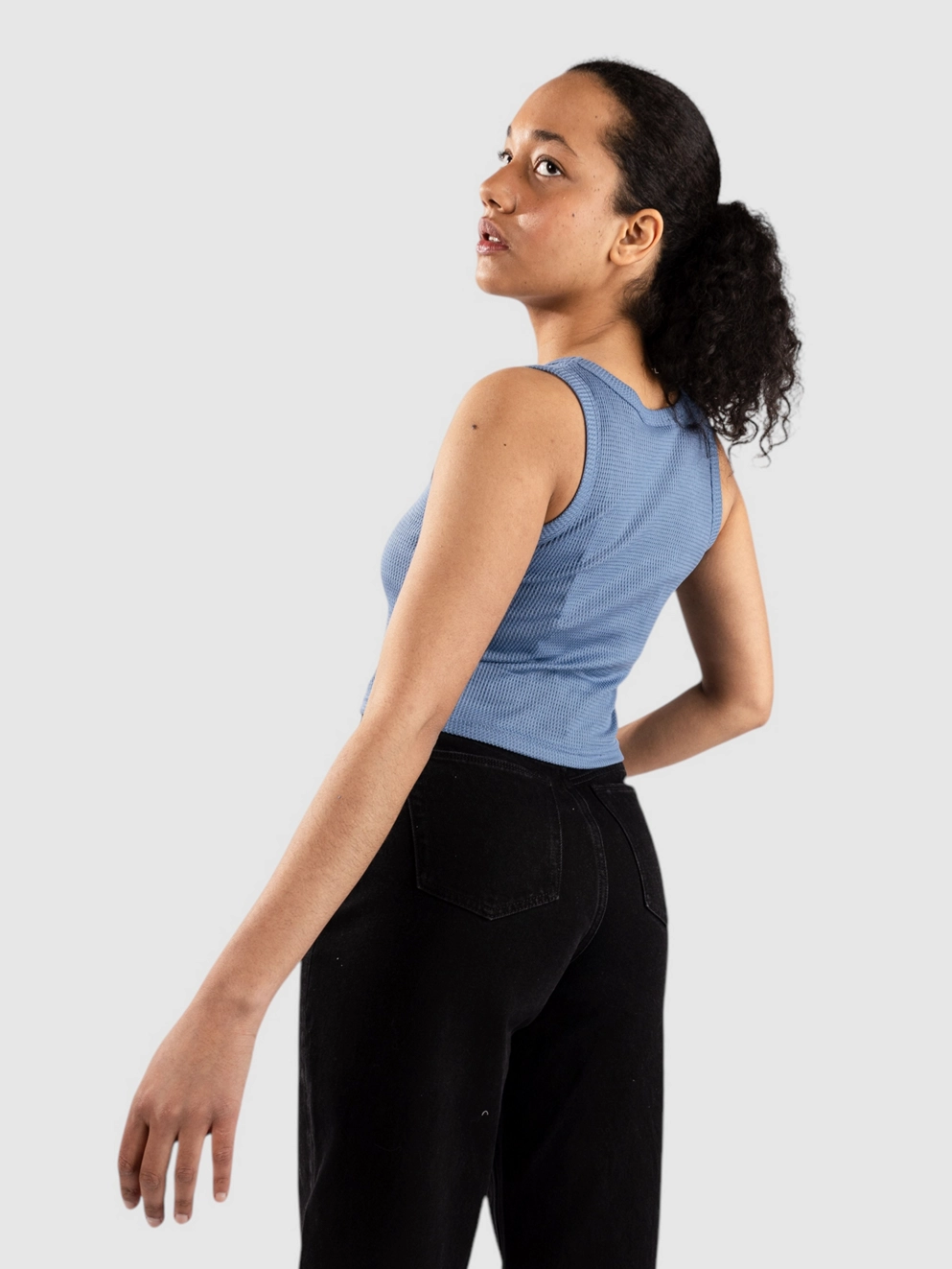Blue Tomato Waffle Tank Top dark green
