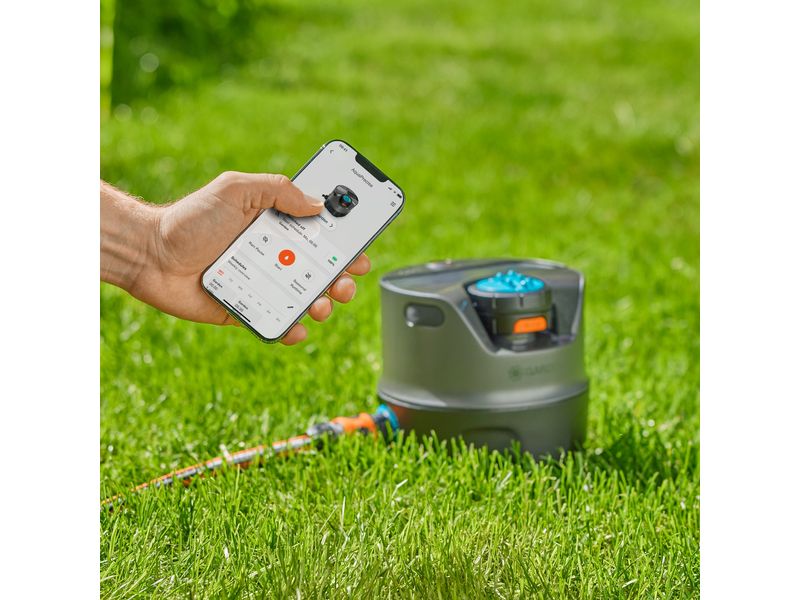 GARDENA Multifunktions-Flächenregner AquaPrecise Solarbetriebener Bewässerungssystem
