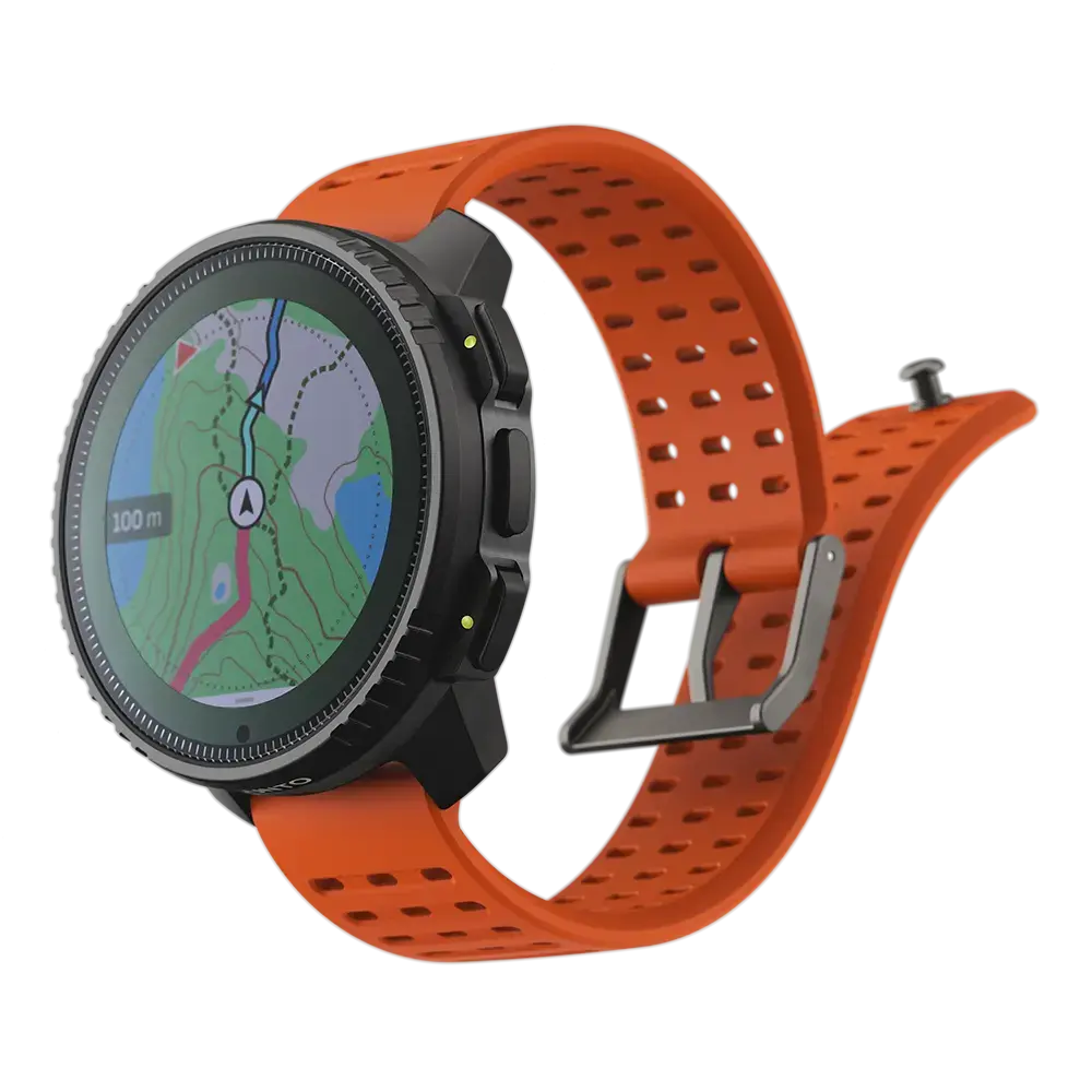 Suunto Vertical Solar Steel GPS Sporthorloge Oranje