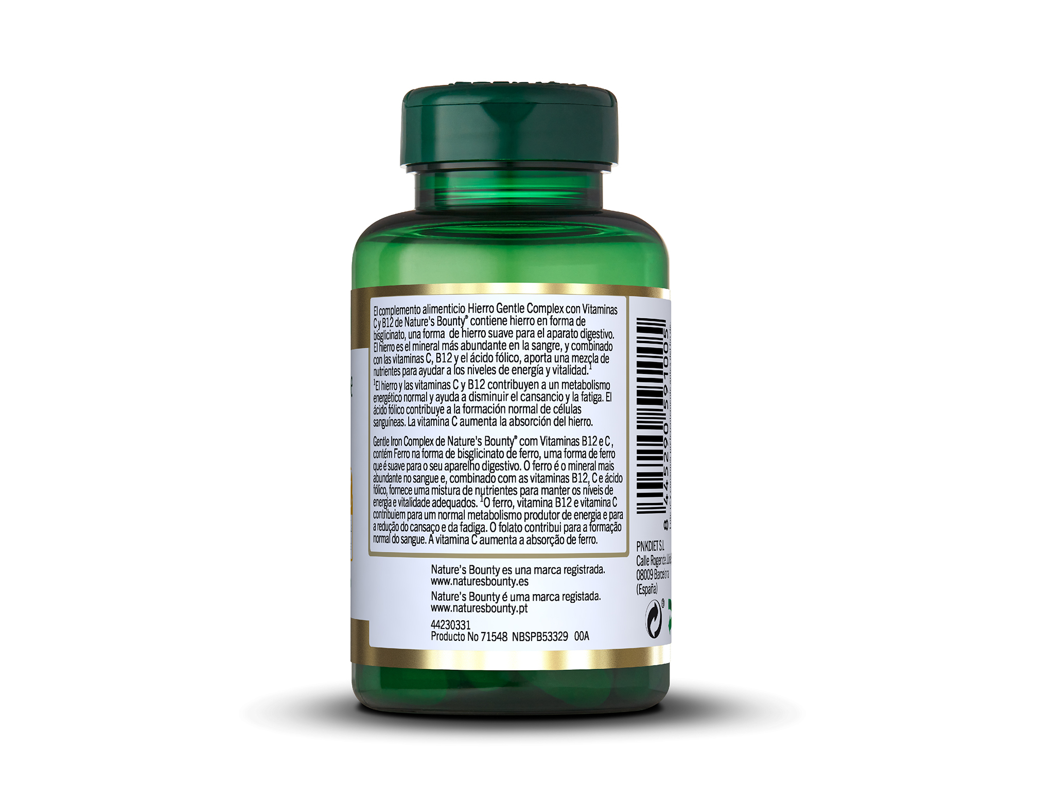 SUPLEMENTO NATURE?S BOUNTY COMPLX FERRO VIT.C B12 100CPS