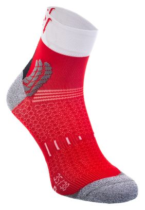 Paire de Chaussettes running Rafa'l Nairobie Blanc Rouge